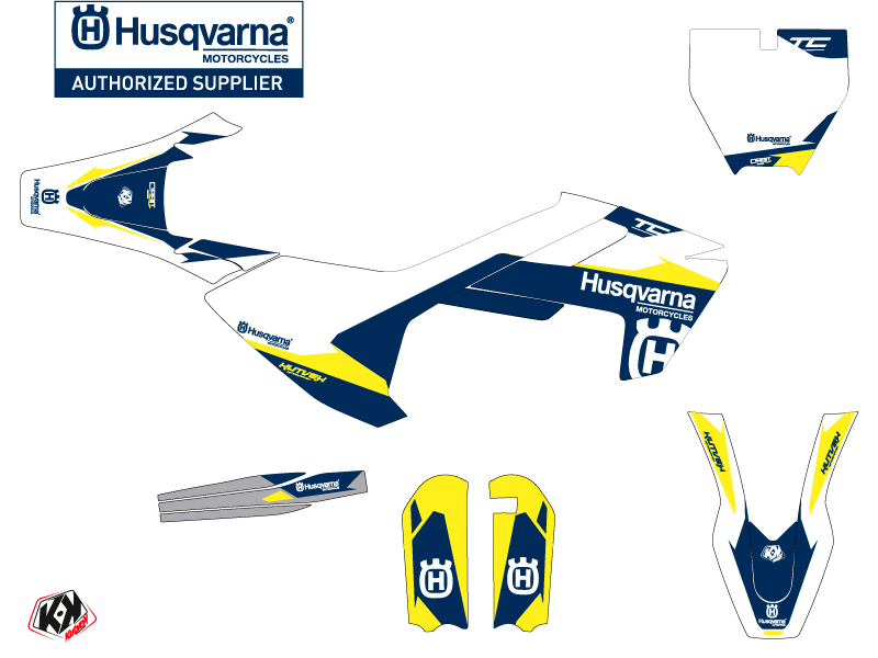 Kit Décoration Moto Cross Orbit Husqvarna TC 65 Blanc KUTVEK - vue 3