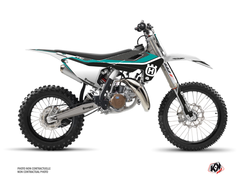 Kit Décoration Moto Cross Legend Husqvarna TC 85 Turquoise KUTVEK