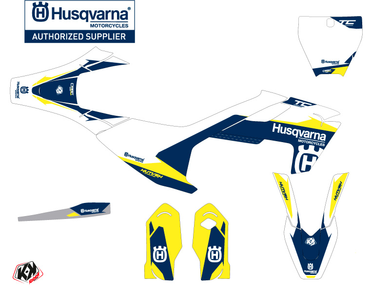 Kit Déco Moto Cross Orbit Husqvarna TC 85 Blanc KUTVEK - vue 2