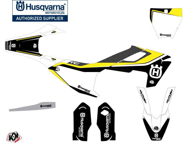 Kit Décoration Moto Cross Legend Husqvarna TC 85 Noir KUTVEK - vue 2