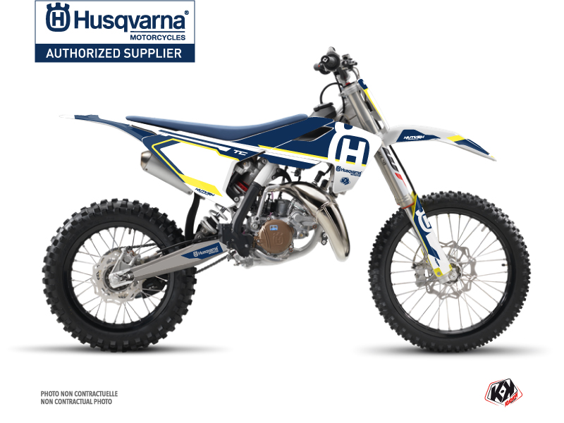 Kit de décoration Moto Cross Husqvarna TC 85 Bleu KUTVEK