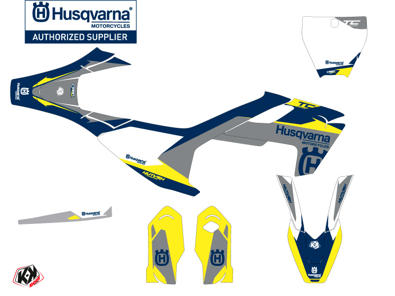 Kit Décoration Moto Cross Orbit Husqvarna TC 85 Gris KUTVEK - vue 2
