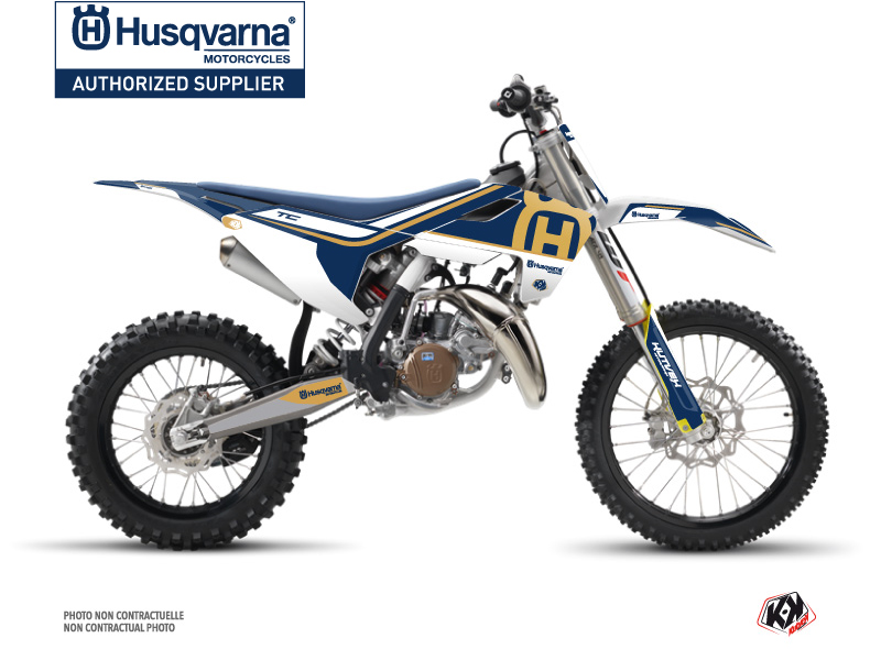Kit Décoration Moto Cross Heritage Husqvarna TC 85 Bleu