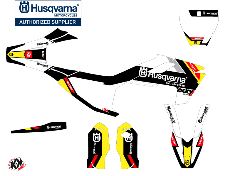 Kit de décoration motocross Rocky Husqvarna TC 85 noir KUTVEK - vue 2