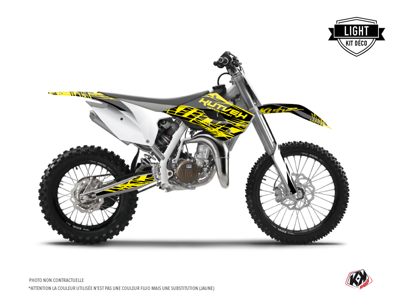 Kit Décoration Moto Cross Eraser Fluo Husqvarna TC 85 Jaune