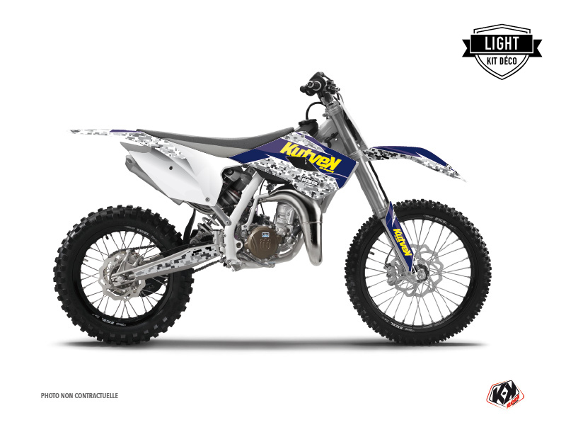 Kit Déco Moto Cross Predator Husqvarna TC 85 Violet Jaune
