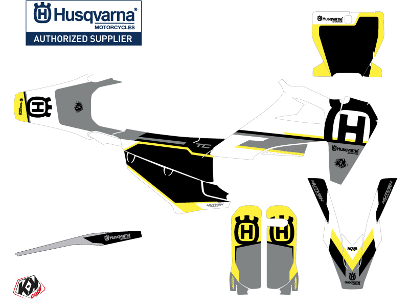 Kit Décoration Moto Cross Nova Husqvarna TC 125 Noir KUTVEK - vue 2