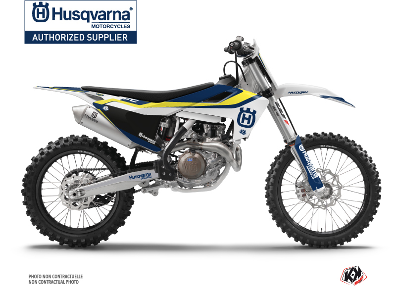Kit de décoration motocross Legend Husqvarna FC 250 bleu KUTVEK