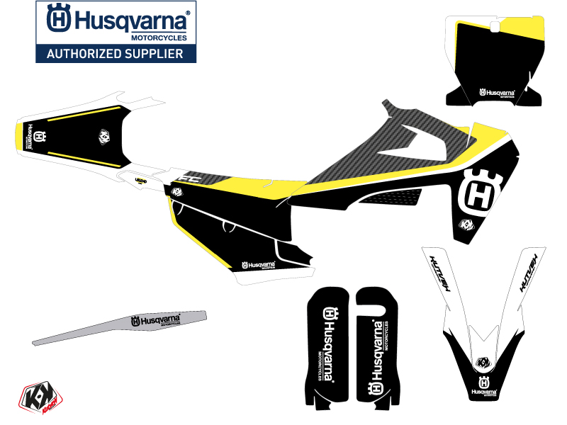 Kit Décalcomanies Moto Cross Legend Husqvarna FC 250 Noir - vue 2