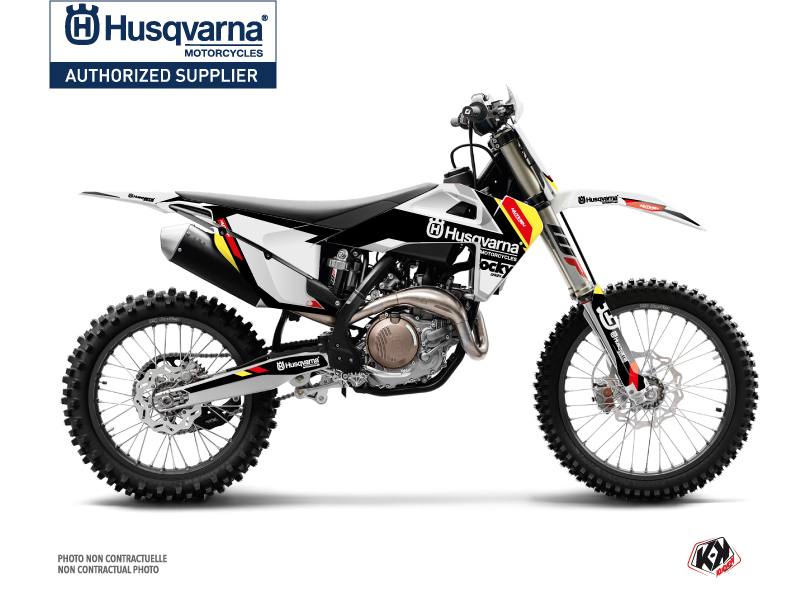 Kit décoration moto cross Rocky Husqvarna FC 350 noir KUTVEK