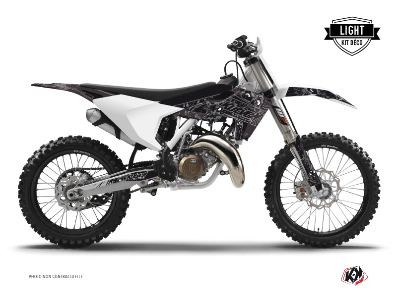 Kit Décoration Moto Cross Zombies Dark Husqvarna FC 350 Noir KUTVEK