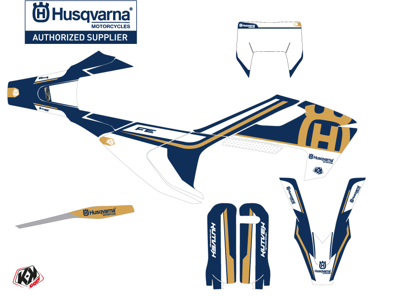 Kit décoration motocross Husqvarna 250 FE Kutvek Heritage - vue 2