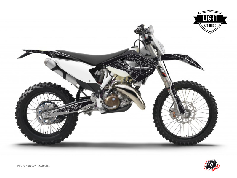 Kit Décoration Moto Cross Zombies Dark Husqvarna 350 FE Noir KUTVEK