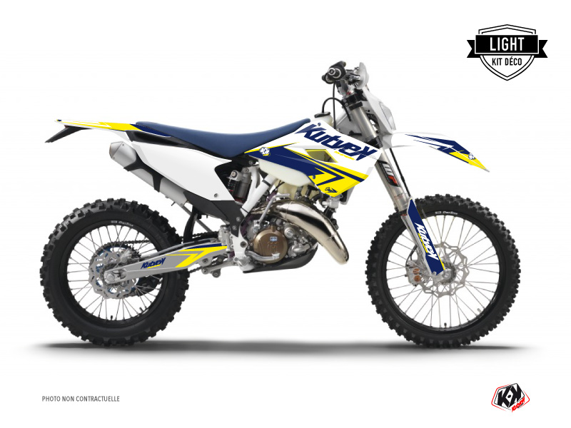 Kit Décoration Moto Cross Husqvarna 501 FE Blanc Jaune KUTVEK