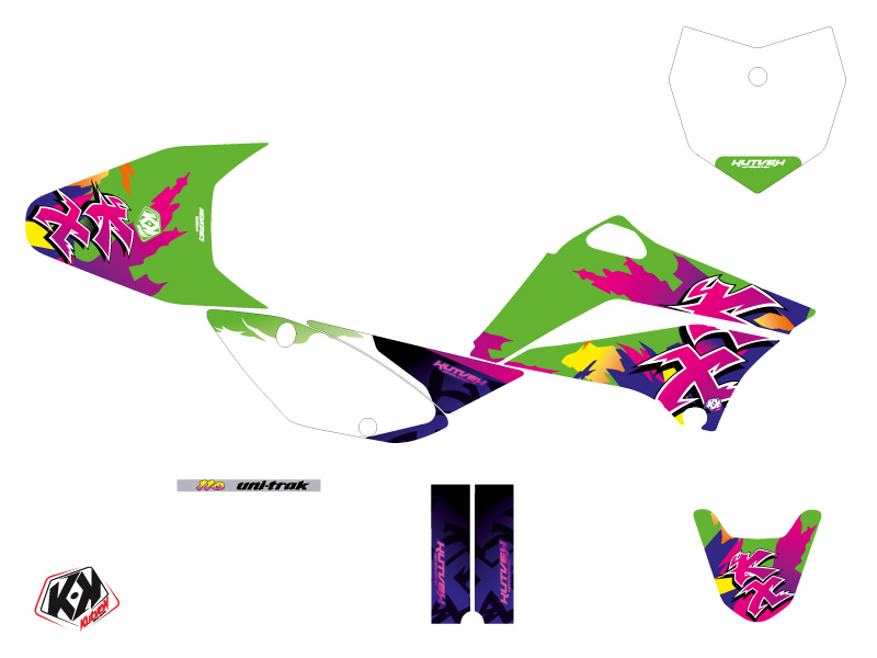 Kit Déco Moto Cross Memories Kawasaki 110 KLX KUTVEK - vue 2