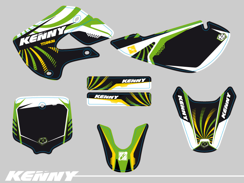 Kit Décoration Moto Cross Kenny Kawasaki 65 KX - vue 2