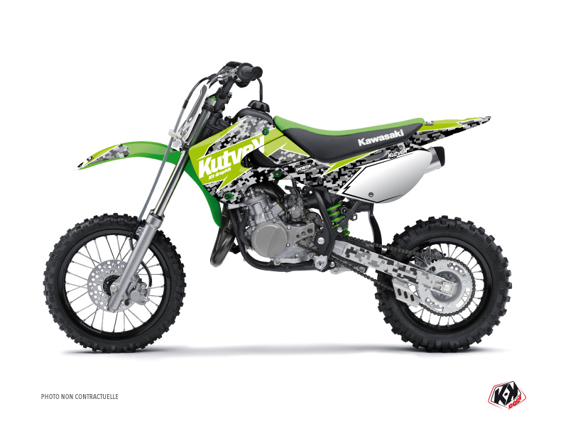 Kit décoration motocross Predator Kawasaki KX 65 vert KUTVEK