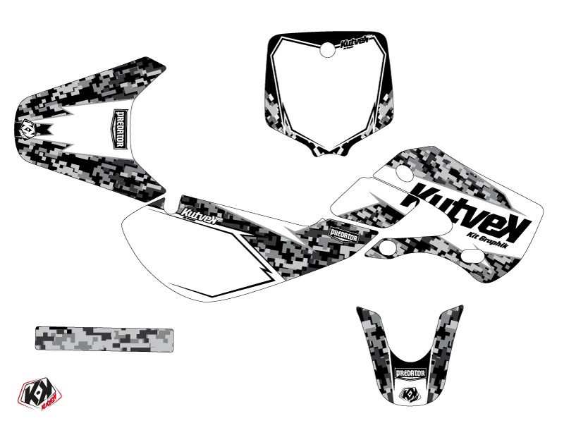Kit de décoration Prédateur Kawasaki KX 65 blanc - vue 2