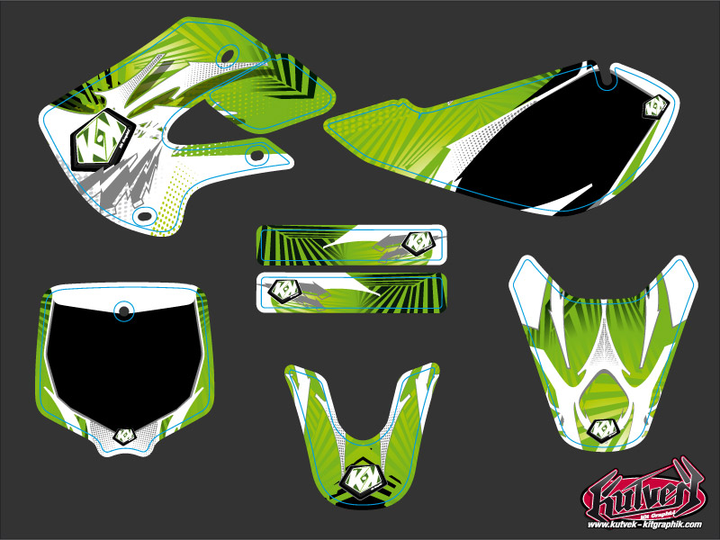 Kit Décoration Moto Cross Graff Kawasaki 65 KX - vue 2