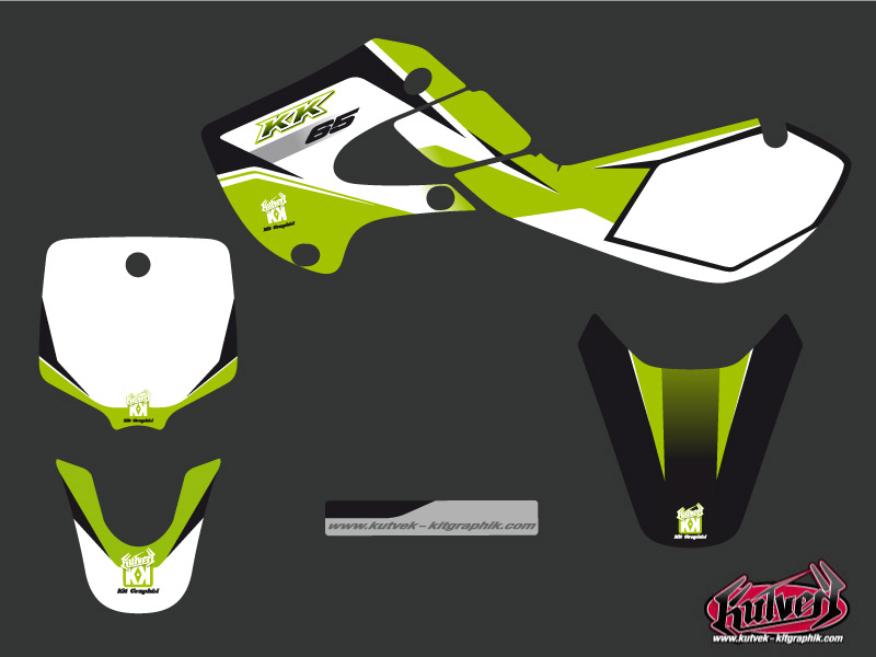 Kit Déco Moto Cross Assault Kawasaki 65 KX KUTVEK - vue 2