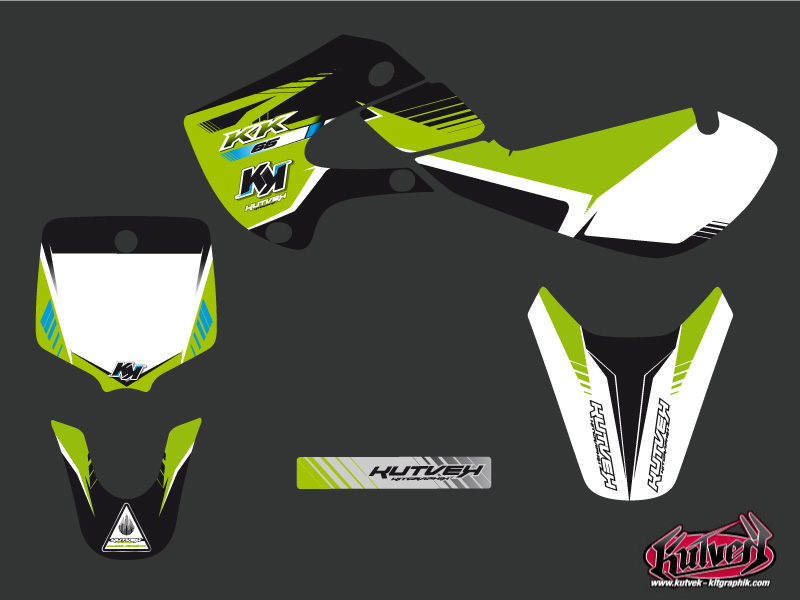 Kit de décoration Kutvek Moto-cross Pulsar Kawasaki 65 KX noir - vue 2