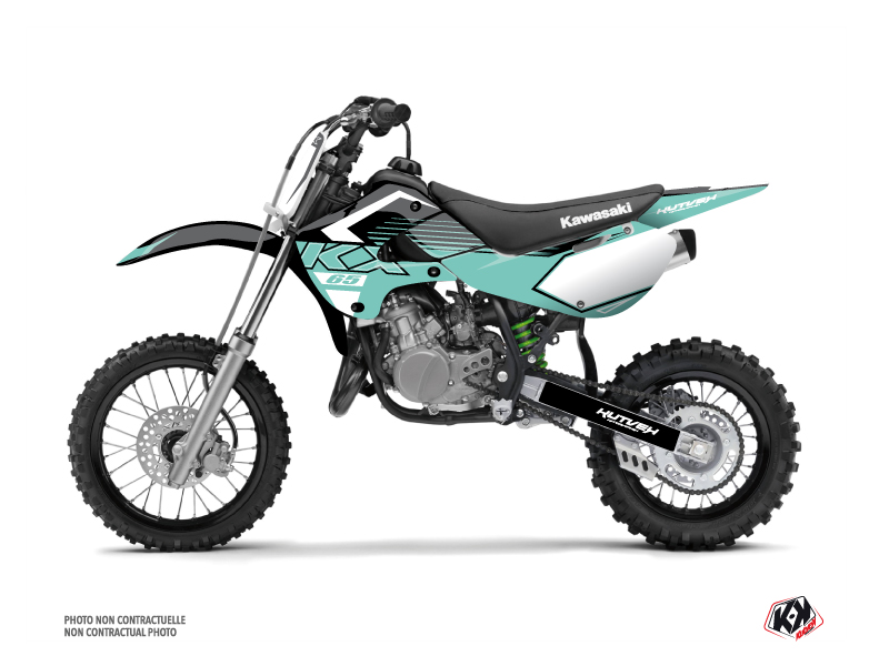 Kit Décoration Moto Cross Claw Kawasaki 65 KX Turquoise KUTVEK
