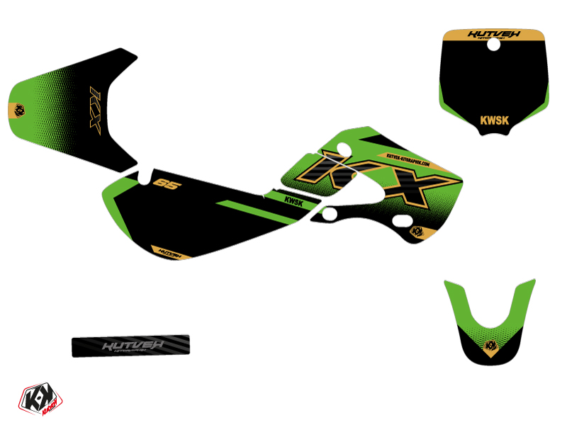 Kit Déco Moto Cross Live Kawasaki 65 KX Gold KUTVEK - vue 2