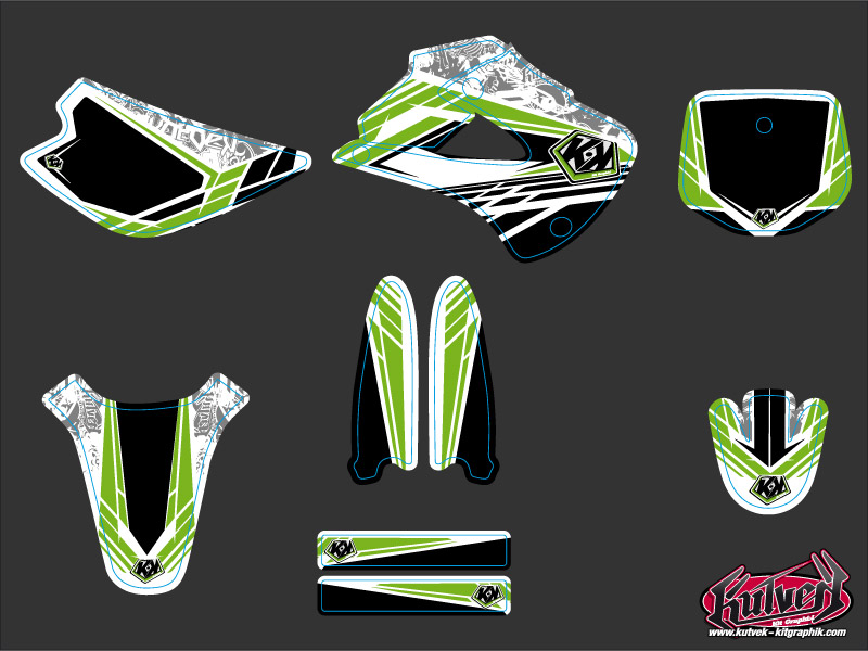 Kit Décoration Moto Cross Spirit Kawasaki 85 KX KUTVEK - vue 2
