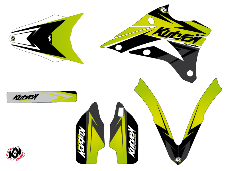 Kit décoration moto cross Kawasaki 85 KX vert KUTVEK - vue 2