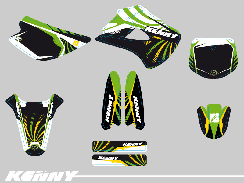 Kit Décoration Moto Cross Kenny Kawasaki 85 KX - vue 2