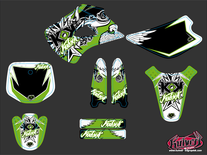 Kit Décoration Moto Cross Démon Kawasaki 85 KX KUTVEK - vue 2