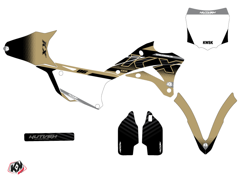 Kit Déco Moto Cross Kawasaki 85 KX Sable KUTVEK - vue 2