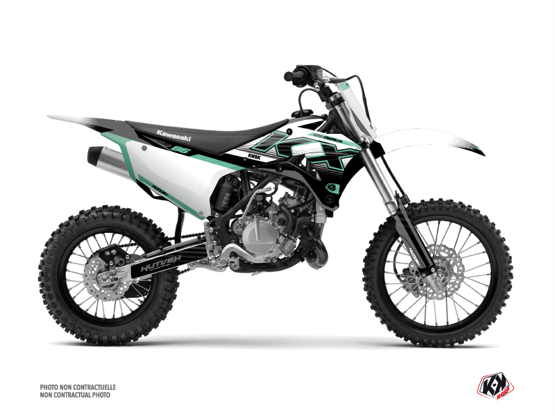 Kit Déco Moto Cross Live Kawasaki 85 KX Turquoise KUTVEK