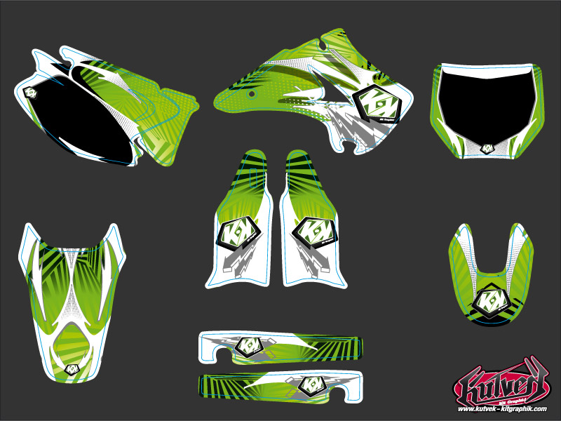 Kit décoration moto-cross graff Kawasaki 125 KX KUTVEK - vue 2
