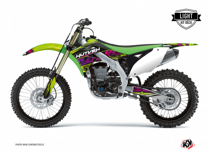Kit Décoration Moto Cross Eraser Kawasaki 125 KX Vert KUTVEK
