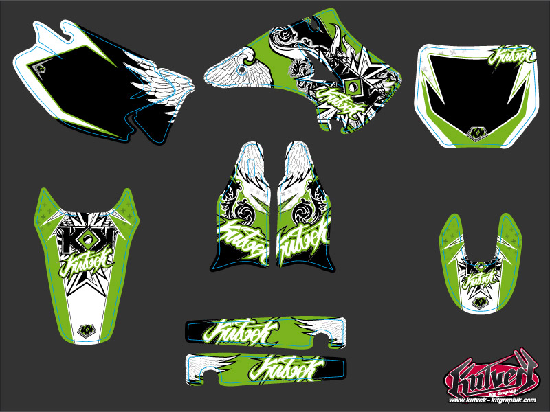 Kit de décoration motocross Démon Kawasaki 125 KX KUTVEK - vue 2