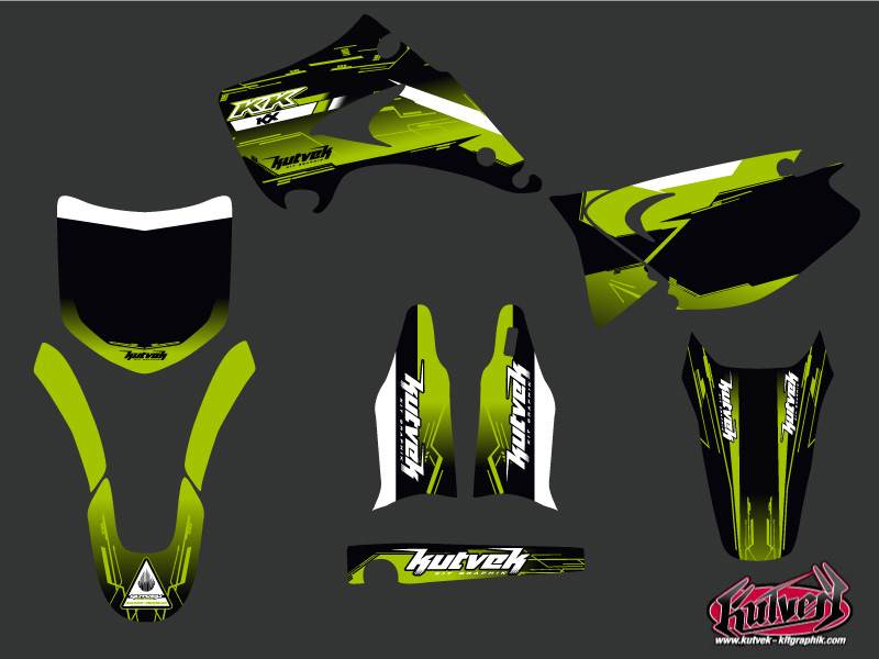 Kit plastique carénage motocross Kawasaki 125 KX Slider Kutvek - vue 2