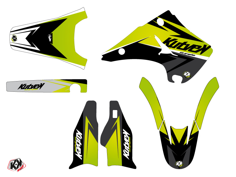 Kit Décoration Moto Cross Stage Kawasaki 125 KX Vert KUTVEK - vue 2