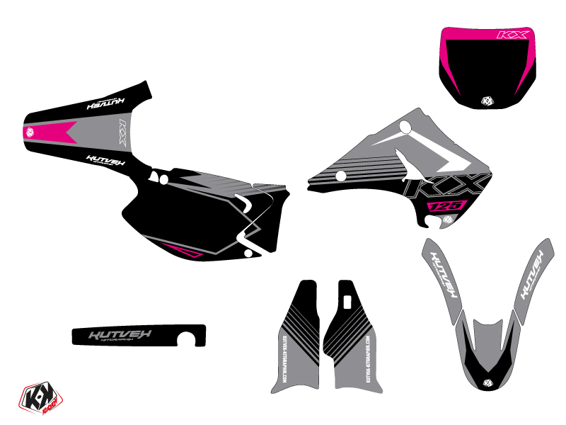 Kit Décoration Moto Cross Claw Kawasaki 125 KX Gris KUTVEK - vue 2