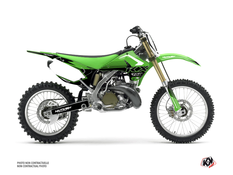 Kit plastiques Moto Cross Claw Kawasaki 250 KX Vert KUTVEK