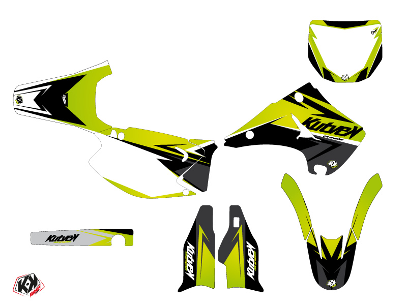 Kit Décoration Moto Cross Stage Kawasaki 250 KX Vert LIGHT KUTVEK - vue 2