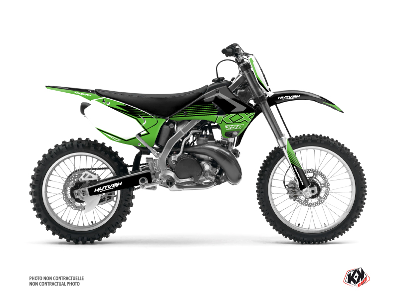 Kit Décoration Moto Cross Claw Kawasaki 250 KX Noir KUTVEK
