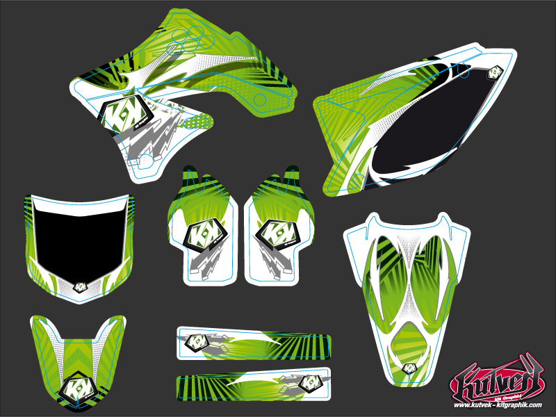 Kit déco moto cross Graff Kawasaki 250 KXF KUTVEK - vue 2