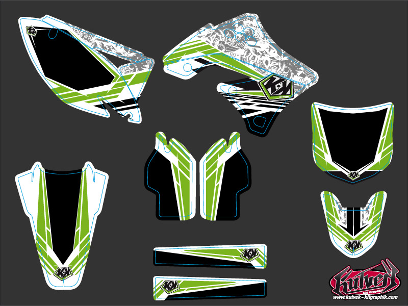 Kit Décoration Moto Cross Spirit Kawasaki 250 KXF KUTVEK - vue 2