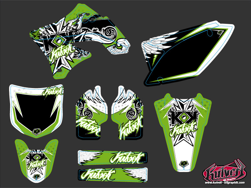 Kit Décoration Moto Cross Demon Kawasaki 250 KXF KUTVEK - vue 2