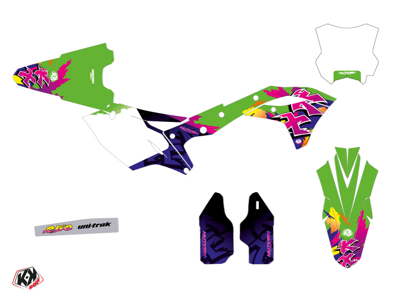 Kit Décoration Moto Cross Memories Kawasaki 250 KXF KUTVEK - vue 2