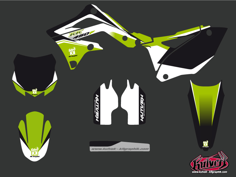 Kit Déco Moto Cross Assault Kawasaki 450 KXF KUTVEK - vue 2