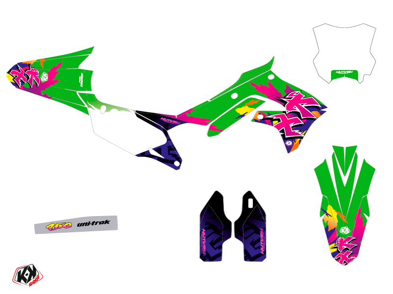 Kit plastiques déco Moto Cross Memories Kawasaki 450 KXF KUTVEK - vue 2