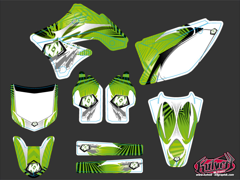 Kit déco Moto Cross Graff Kawasaki 450 KXF KUTVEK - vue 2