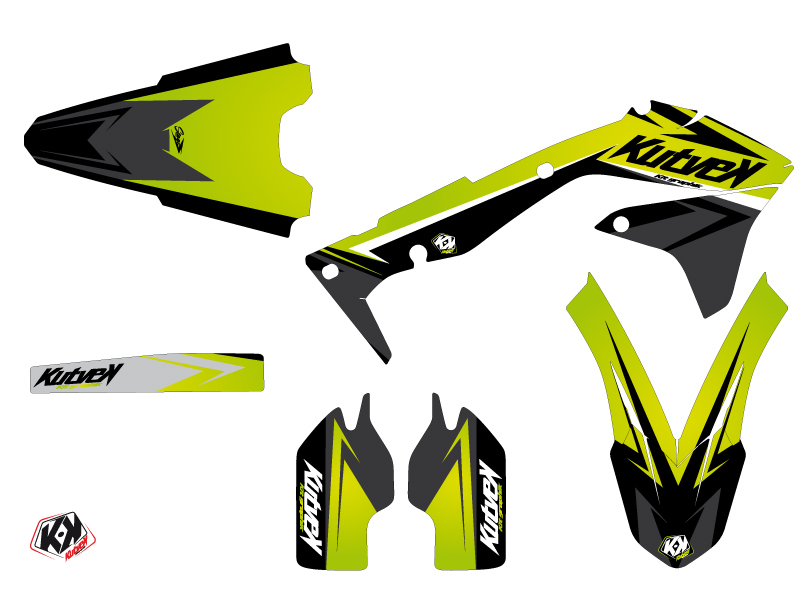 Kit Décoration Moto Cross Stage Kawasaki 450 KXF Vert KUTVEK - vue 2